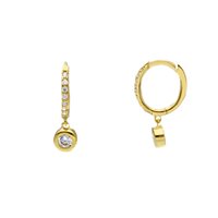 Orecchini Gioielleria Dossena  Donna in Oro giallo Zircone 280417  SONGA